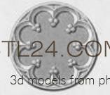Розетки (ROSETTE_1656 -  | 3D model 3DSMAX / OBJ / STL) 3D модель для ЧПУ станка